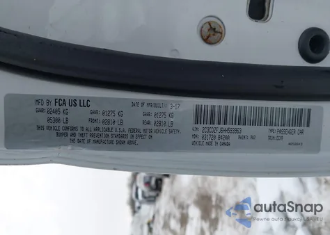 2017 Dodge Challenger R/T Scat Pack z USA, uszkodzony, nr VIN 2C3CDZFJ6HH593963